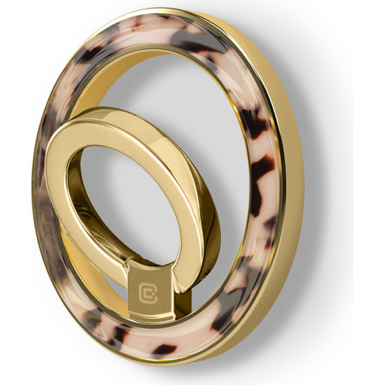 Crong Deluxe Ring Holder - Magsafe Magnetic Phone Holder (Blonde Tortoise) - (CRGDLRHBTO)