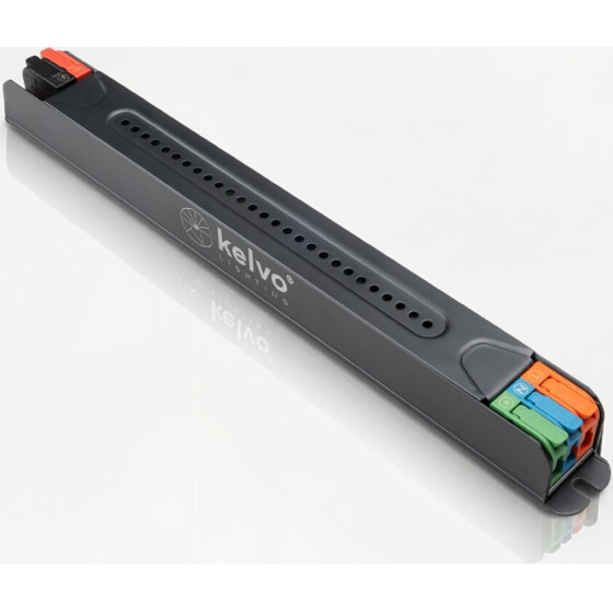 Kelvo Lighting Kelvo Pulse Ultra Slim �����������/��������������� Class I Pelv 48W 2A Ac 220-240V �� Dc 24V IP20 - ���� ������� ��� - �20.1 x �1.9 x �2cm - 5 ������ ������� - (KLV-107-0001)