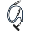 Dudao L20MAx 65W 4-in-1 Cable With Lanyard USB-C To USB-C With Lightning And USB-A Adapters - Blue - (L20MAx blue)