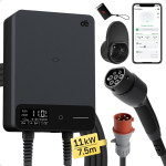 de 11kW Wallbox With 7.5m Cable (App VERSION) - (deWB11B07A)