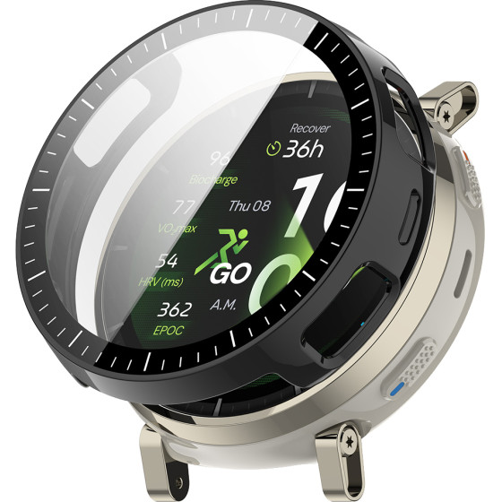 Techsuit - Defense360 Pro + Screen Protector - Amazfit Active 3 Premium - Black