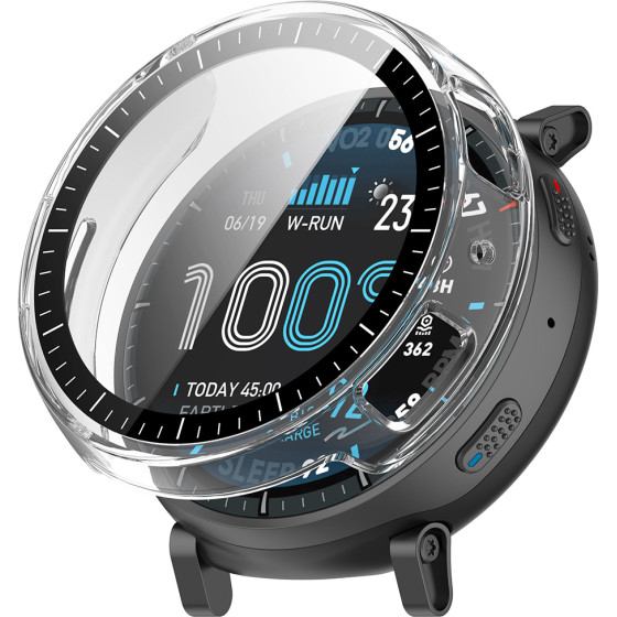 Techsuit - Defense360 Pro + Screen Protector - Amazfit Active Max - Clear