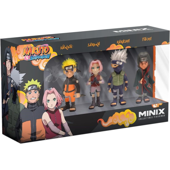 MINIX Set Of 4 Naruto Shippuden 7cm Figures - (14811)
