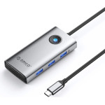 Orico Docking Station Type-C - HDMI, USB-A x 3, PD100W x 1, Lan (2.5Gbps) - (PW11-6P25R-GY-BP)