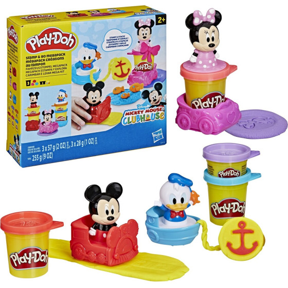 Hasbro Play-Doh Disney Jr: Mickey Mouse Clubhouse - Stamp & Go Megapack (G3110)