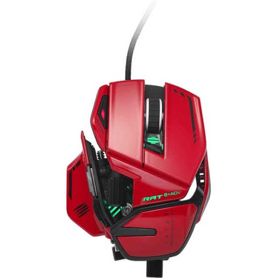 Madcatz Mad Catz R.A.T 8+ Adv Mouse Right-Hand Usb Type-A Optical 20000 Dpi - (MR06DCINRD000-0)