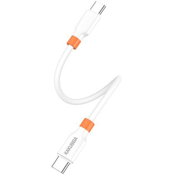 Kakusiga ������� USB-C KSC-1024, ���������, 100W, 480Mbps, 0.25m, ����� - (KSC-1024-CC-WH)