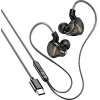 Kakusiga Earphones �� ��������� KSC-1300, USB-C �������, 10mm, 1.2m, ����� - (KSC-1300-BK)