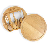 Jocca Cheese Board And Knives Set Wood - (J-5182)