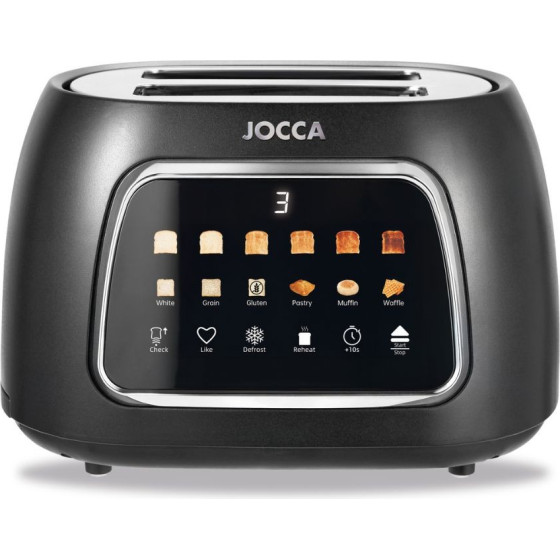 Jocca 2 Slice Toaster With Touch Display Black - (J-2904N)