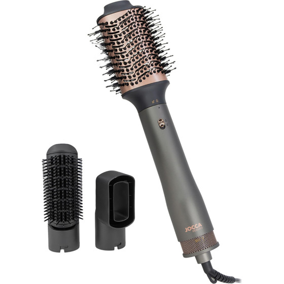 Jocca 4-IN-1 Hair Dryer Brush With 3 Interchangeable Heads - (J-2415)