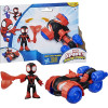 Hasbro Disney Jr Marvel: Spidey And His Amazing Friends - Miles Spin Morales Techno Racer Vehicle (G2460)