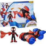 Hasbro Disney Jr Marvel: Spidey And His Amazing Friends - Miles Spin Morales Techno Racer Vehicle (G2460)