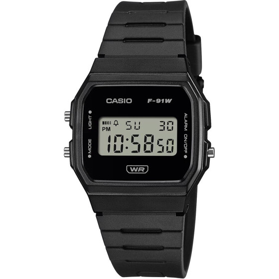 Casio MEN'S Watch + Box - (F-91WB-1ADF)