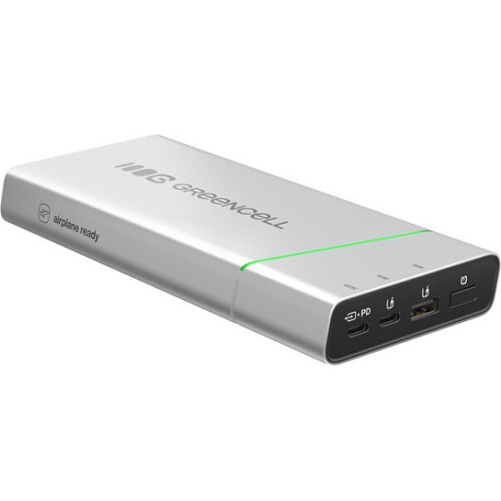 Green Cell Powerbank PowerPlay Ultra 1xUSB-A 2xUSB-C Power Delivery 20800mAh 65W Black - (PBPLGC20P)