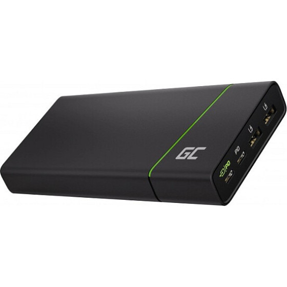 Green Cell Powerbank PowerPlay Ultra 2xUSB 2xUSB-C Power Delivery 26800mAh 128W Black - (PBGC04)