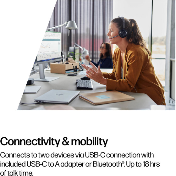 HP Poly BT Headset Voyager Focus 2 UC USB-C/A - (9T9J3AA#AC3)