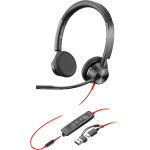 HP Poly Headset Blackwire C3325 Stereo USB-C/A & 3.5 mm - (8X221AA)