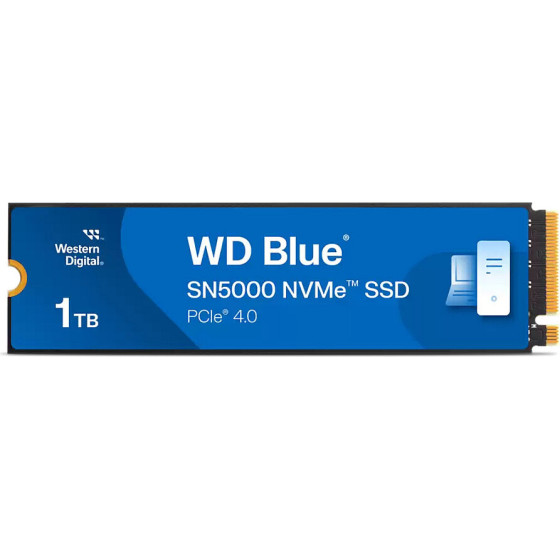 Western Digital M.2 1TB WD Blue SN5000 NVMe PCIe 4.0 x 4 - (WDS100T4B0E-00CNZ0)
