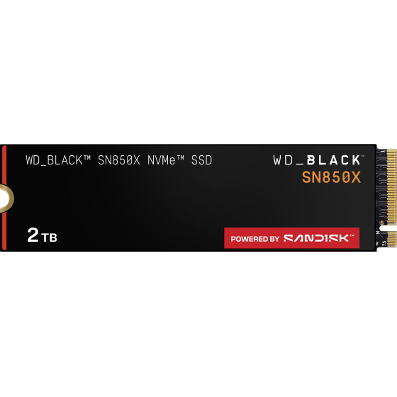 Western Digital M.2 2TB WD Black SN850X NVMe PCIe 4.0 x 4 - (WDS200T2X0E-00BCA0)
