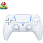 LevelUp Phantom X �������� Bluetooth Controller ��� PS5 / PC / Android / iOS �� Hall Effect �������, ������ & LED Light Bar - Frost White - (05052)