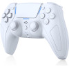 LevelUp Phantom X �������� Bluetooth Controller ��� PS5 / PC / Android / iOS �� Hall Effect �������, ������ & LED Light Bar - Frost White - (05052)