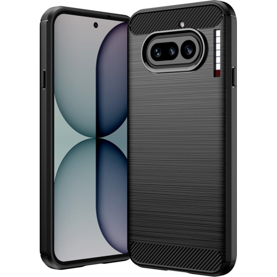 Techsuit - Carbon Silicone - Nothing Phone (4a) - Black