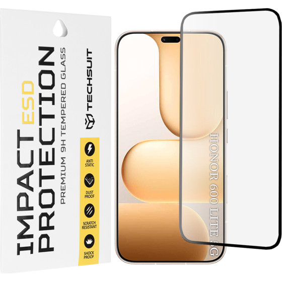 Techsuit - ESD Glass - Honor 600 Lite - Black