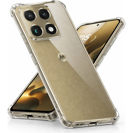 Techsuit - Shockproof Clear Silicone - Motorola Signature - Clear