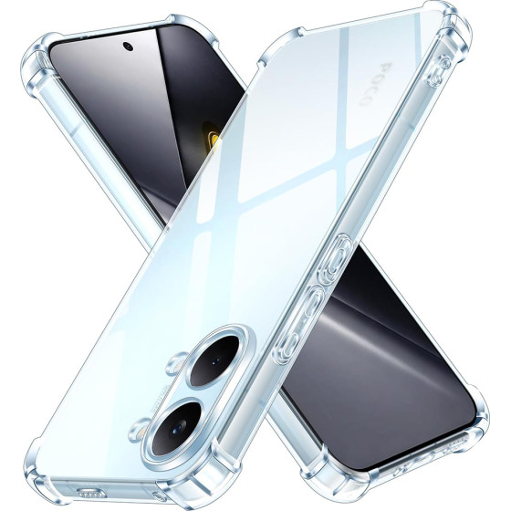 Techsuit - Shockproof Clear Silicone - Xiaomi Poco X8 Pro Max - Clear