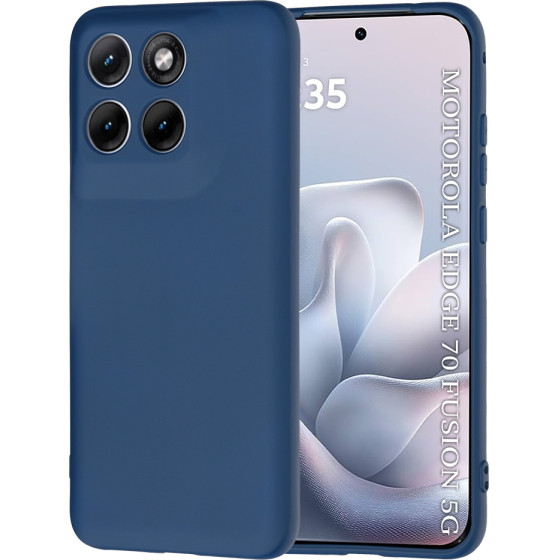 Techsuit - SoftFlex - Motorola Edge 70 Fusion - Navy Blue