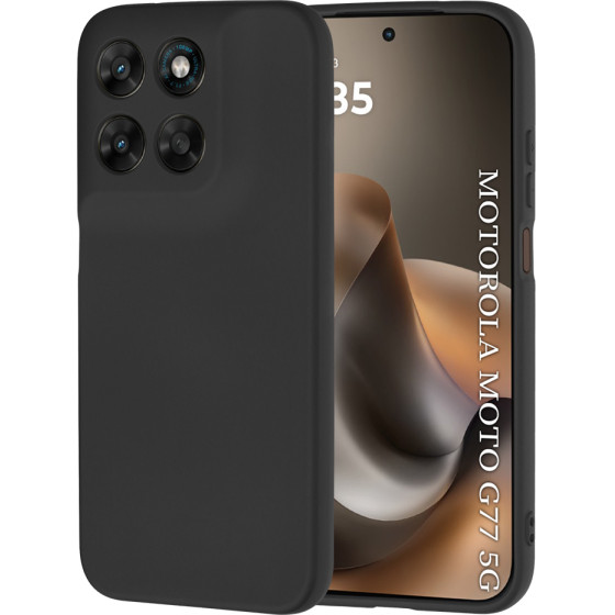 Techsuit - SoftFlex - Motorola Moto G77 / G67 - Black