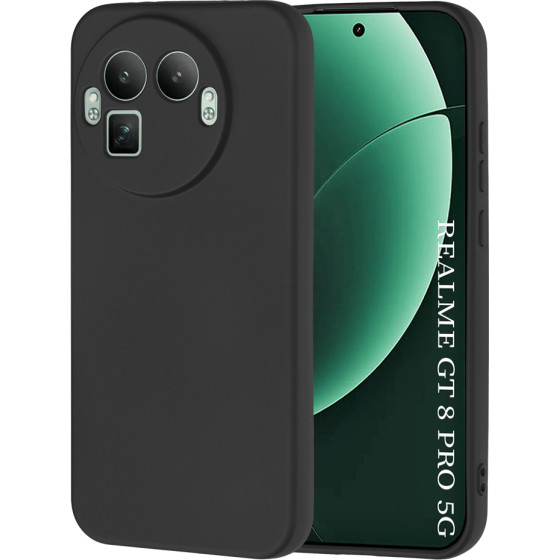 Techsuit - SoftFlex [Round Camera Cutout] - Realme GT 8 Pro - Black