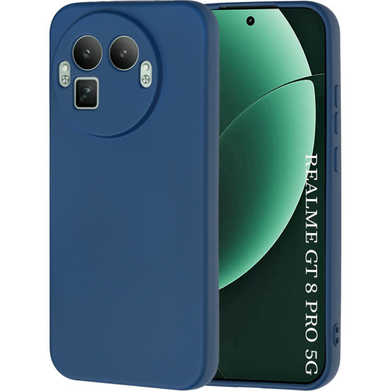 Techsuit - SoftFlex [Round Camera Cutout] - Realme GT 8 Pro - Navy Blue