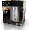 Adler electric kettle 1 L 1200 W Black, Hazelnut, Stainless steel - (AD 1273)