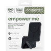 empower by PanzerGlass(R) empower Bank w. Spin Stand | 5000mAh | Space Black - (PG-EM23165)