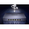 Ugreen Switch 6-Port 1Gb/s Ethernet Switch with PoE - Gray - (Ugreen-35371EU)