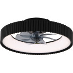 Aca Ceiling Fan 20 Dim Black 7 Blades Abs Remote Control & Timer Led 34W 3332L �300mm - (FAN6689BK)