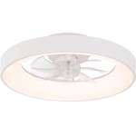 Aca Ceiling Fan 20 Dim White 7 Blades Abs Remote Control & Timer Led 34W 3332L �300mm - (FAN6687WH)
