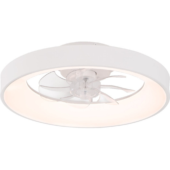 Aca Ceiling Fan 20 Dim White 7 Blades Abs Remote Control & Timer Led 34W 3332L �300mm - (FAN6687WH)