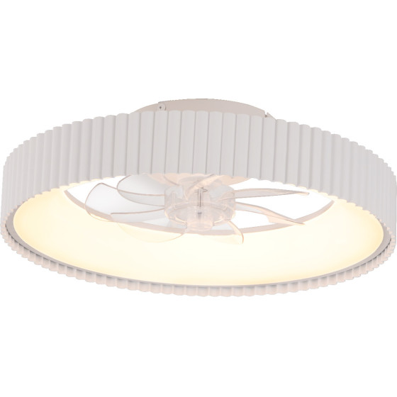 Aca Ceiling Fan 20 Dim White 7 Blades Abs Remote Control & Timer Led 34W 3332L �300mm - (FAN6689WH)