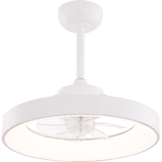 Aca Ceiling Fan 20 Dim White 7 Blades Abs Remote Control & Timer Led 34W 3332L �300mm - (FAN6697WH)