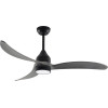 Aca Ceiling Fan Dim BLACK-Grey With 3 Blades Solidwood Remote Control & Timer Led 24W 2400L Dc 45W 1320mm - (FANGS2363B)