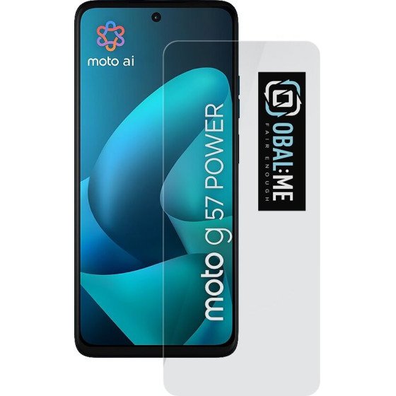 OBAL:ME 2.5D Glass Screen Protector for Motorola G57 Power Clear - (57983130197)