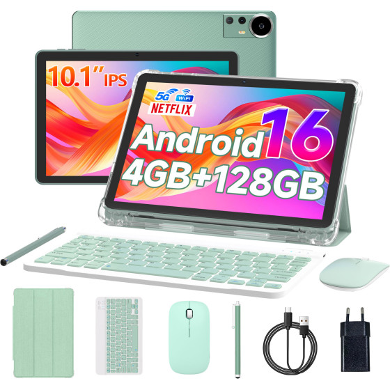 EXTRALINK Tablet CP31 Wifi Android 15.0, 10.1'', 128GB, Kamera 2MP+8MP Green - (EX.97690)