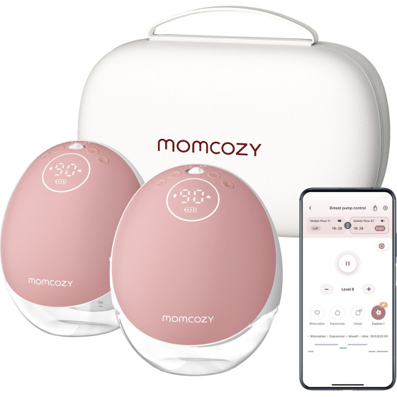 MOMCOZY M9 Double Electric Breast Pump Red, 150ml - (BP288-NR71BA-A)
