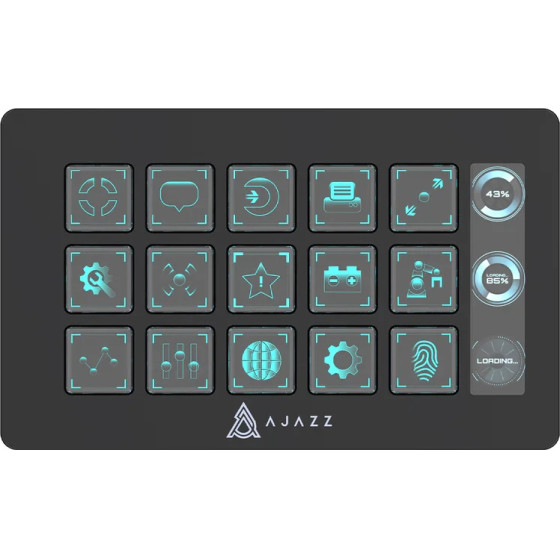 Ajazz Streaming Hub AKP153E Black - (AJ-AKP153E-BK)