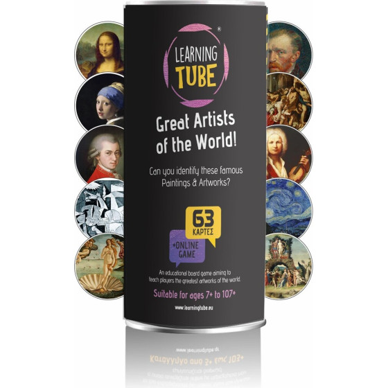 K-Toyz Learning Tubes: Great Artists Of The World (English Language) (LT-016)