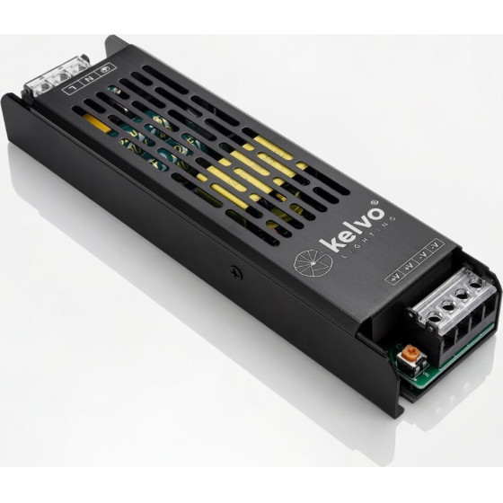Kelvo Lighting Kelvo Iluma Slim �����������/��������������� Class I Pelv 150W 12.5A Ac 220-240V �� Dc 12V IP20 - ���� ������� ��� - �18.1 x �4.8 x �2.8cm - 5 ������ ������� - (KLV-107-0008)
