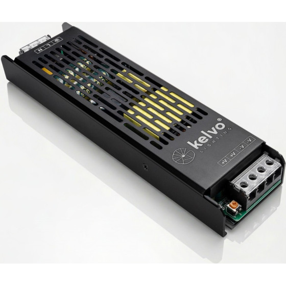 Kelvo Lighting Kelvo Iluma Slim �����������/��������������� Class I Pelv 400W 33A Ac 220-240V �� Dc 12V IP20 - ���� ������� ��� - �22.3 x �5.9 x �2.8cm - 5 ������ ������� - (KLV-107-0011)